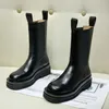 Stivali Autunno Stivali Donna Inverno 2023 Nero Chelsea Kawaii Carino Hot Coreano Vera Pelle Grosso Mezza Stivaletti Nuovo In Scarpe Da Donna Nuovo