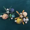 Broches Morkopela grande étoile de mer broche émail broche organisme marin perles pour hommes unisexe vêtements costume accessoire