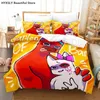 Conjuntos de cama Garten de Banban Jogo Jogo Fronhas Única Rainha Rei Para Crianças Colorido Arco-íris Dos Desenhos Animados Bonito 3D Duvet Cover