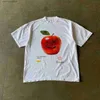 メンズTシャツストリートポピュラーレトロTシャツの女性Y2K新しいハラジュクスタイルファッショントレンドジョーカー半袖カップルカジュアルルーズパンクロックティーT240202