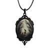 Pendentif Colliers Vintage Rouge Quartz Cristal Collier Cameo Papillon Pour Femmes Antique Argent Plaqué Bijoux De Mode