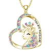 Collane con ciondolo Moda squisita Amore Unicorno Collana di cristallo per le donne Gioielli animali Regalo di anniversario della festa nuziale