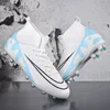 High Ankle Men Football Field Boots Training Shoes Professional Soccer Cleats Outdoor Match Turf Adult Unisex Sneakers 240130