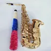 ALTO SAXOPHONE EBTUNE MÜZİK ANTERETİSİ Pirinç Profesyonel Aksesuarlarla Alto Saksafon Oynanıyor 00