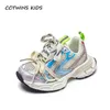 Kids Sneakers Summer Autumn Boys Fashion Brand Casual Sports Running Trainers Girls Breathable Soft Sole Baby Socks Shoes 240122