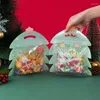 Confezione regalo StoBag 50 pezzi Decorazione natalizia Cartone animato Tote Bag Snack Imballaggio autosigillante Caramelle Biscotti al cioccolato Fornitura Casa Festa per bambini