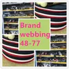 5m/paket 48-77 Sticked Jacquard Webed Klädertillbehör Dekorativa byxor Sidor Strip Ribbon Diy Cloth Strip Accessory Alphabet