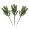 Decorative Flowers 2 Pcs Pine Needles Christmas Tree Decorations Leaves Garland Artificial Xmas Leaf