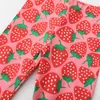 Byxa som hoppar meter flickor leggings byxor med jordgubbstryck som säljer barnens mager blyertsbarn
