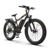 미국 스톡 Aostirmotor S07-B 전기 자전거 48V 750W Mountain Ebike 48V 13AH 배터리 26 인치 4.0 지방 타이어 컬러 -U-LCD 디스플레이 디스크 브레이크 전면 서스펜션 포크