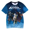 Homens camisetas 2024 Avatar The Last Airbender T-shirt Anime 3D Impressão Streetwear Homens Mulheres Moda Camisa Harajuku Crianças Tees Menino Menina