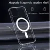 High Quality Acrylic Magnetic Transparent Shockproof Phone Case MagSafe Cases for iPhone 15 15pro 15promax 15plus 14 Pro Max With Retail Package