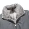 High End Winter Mens Fur Jacket Cowhide Cross Mink Inner Tank Warm O6S4