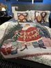 Blankets Xmas Merry Christmas Santa Claus Decoration Throw Blanket Home Sofa Cover Festive Atmosphere Tapestry Drop
