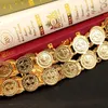 Ethnic Gold Color Body Chains for Women Turkish Coin Wasit Belts Oman Iraq Kurdish Wedding Bridal Belts Chic Parure Marocaine 240119