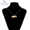 Ожерелья с подвесками Xuping, ювелирное изделие, ожерелье с изображением совы, золотого цвета для женщин, подарок 14P235160V