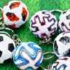 Keychains 1PC Sports Football Key Chains PU Leather Keyring For Men Soccer Fans Keychain Pendant Boyfriend Gifts