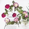 Decorative Flowers 30pcs Dried Pressed Rose Leaves Plant Herbarium For Jewelry Postcard Po Case Bookmark Invitation Card DIY 2 Colors