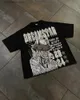 T-shirts Hommes Coton Devil Motif imprimé Hip-Hop Casual T-shirts surdimensionnés Femmes 2024 High Street Harajuku Goth à manches courtes Y2K Baggy Tops T240202