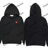 Designer Sweat-shirts à sweats à capuche pour hommes 22S jouent les jus de jus de la lettre de Garcons manteau à manches longues veste femme rouge coeur rouge pull cardigan hoodie