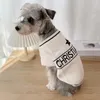 Vestuário para cães FATHIN Suéter de luxo cremoso branco roupas para animais de estimação para Dachshund BulldogTeddy Chihuahua