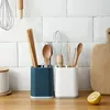 Kitchen Storage 1Pcs Tableware Wood Chopsticks Cage Holder Multi-Function Knives Spoon Cutlery Drain Containers Organizer Tool