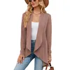 Frauen Strick Elegante Solide Frauen Stricken Pullover Mäntel Herbst Winter Langarm Offenen Stich Strickjacke Pullover Weibliche Tops