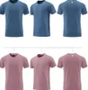 LL-R3320 Men Yoga Outfit Gym T shirt Exercise & Fitness Wear Sportwear Trainning Basketball Running Ice Silk Shirts Outdoor Tops Short Sleeve Elastic Breathable