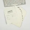 Loose Leaf Notebook Refills 6 Rings Binder Notepad Kawaii Diary Journal Planner Cute Agenda Organizer Korean Stationery