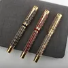 Jinhao Century 100 Fountain Pen Real Gold Electroplating Hollow Out Ink Pens Smoothly Writing F Nib for School Office Business 240119
