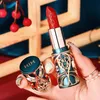 Phoenix Feather Yue Makeup Carved Lipstick Silky Color Vintage Flower Makeup Red National Style Texture 240119