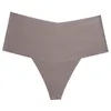 Women's Panties With High Waist Thongs Seamless Ladies Underwear Sexy Female Lingerie Silk G-String Soft Bikini Tangas 2XL