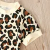 Clothing Sets Toddler Kids Baby Girls Leopard Print T Shirt Tops Pants 2PC Outfits Cute Teen Long Sleeve