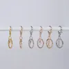 Porte-clés 5pcs / lot porte-clés à fermoir à homard avec chaîne 30mm porte-clés fendu long 70mm pour les fournitures de fabrication de bijoux
