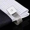 Gemelos de camisa francesa FLEXFIL Jewelry para hombre, puños de diseñador de marca, botón de enlace, boda de lujo de alta calidad 240124