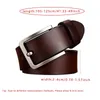 Ceintures Ceinture en cuir véritable pour hommes rétro carré alliage boucle ardillon travail d'affaires ceinture décontractée résistant à l'usure Cinturones Para Hombre