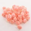 500 pièces petit 3-3 5 cm PE mousse rose tête de fleur boîte de bonbons de mariage chapeau de voiture tissu décoration accessoires fleurs bricolage mur boule head225H