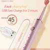 Szczoteczka do zębów Sonic Electric Thaks Shrush W Design Brush Electric Tooth Brush Ipx7 Smart Reminder Travel Travel Usb Szybkie ładowanie Q240202