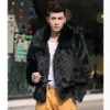 Autumn and Winter Designer Mens Fur Coat Imitating Medium Length with Slim Fit Warmth Oversized Casual NPF2