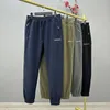 Calças masculinas 2024 inverno engrossado dupla face polar velo cor sólida calças casuais ao ar livre sweatpants frio quente