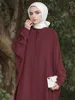 Roupas étnicas Mulheres Eid Muçulmano Abaya Batwing Manga Dubai Islam Malaio Árabe Longo Robe Sólido Modest Solto Abayas Kaftan Ramadan Marrocos