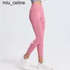 LU1 -2024 Yoga leggings slim fit pantaloncini da donna capris set pantaloni sportivi da donna abbigliamento fitness sportivo leggings da corsa palestra slim fit gamba dritta pantaloni da yoga da donna
