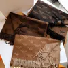 Women Designer Scarves Autumn and Winter Wool Cashmere Scarf New Triomphe Double-sided Long Warm Shawl