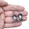 Boucles d'oreilles pendantes 5 paires 1 ensemble goutte acrylique mignon petit dessin animé Bungo chiens errants pendentifs d'oreille Cosplay bijoux soeur fille cadeau