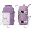 Women Wodoodporny plecak dla nastolatków i dziewcząt USB ładowanie laptopa torba szkolna z bagażem i buty XA337C 240202