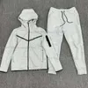 New Season Men Tech Fleece Kid Two-piece with Tracksuit Splicing Zipper Four Seasons Sportswear Leisure Solid Color Tracksui