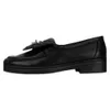 chaussures de chaneles sneaker chaneles printemps talons épais chaussures de lefu pour femmes chaussures rond en cuir noir anglais pour femmes