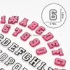 Charms Täppa bokstäver och siffror PVC Letter Pack Number Sandal Armband Armbandsdekoration för tonåringar pojkar flickor man kvinna släpp ot0ZQ