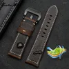 Bracelets de montre en cuir véritable de haute qualité, 20mm 22mm 24mm 26mm pour Panerai PAM111 PAM441 Crazy Horse rétro pour hommes