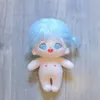 20cm idol lalka niebieskie włosy Lucoco Plush Star Dolls Cute Figur Figur Toy Cotton Doll Plushies Toys Dift Bez ubrań 240123